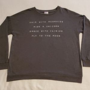 Alfa Grey long sleeve Sweater